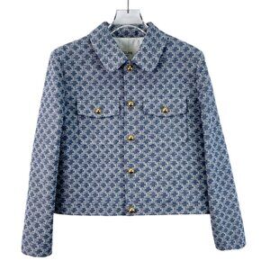 Celine 25 Collection Blue Arc de Triomphe Jacket